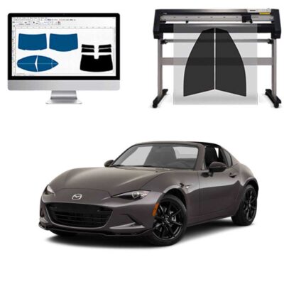Mazda MX-5 RF dal 2017 al 2018 Pellicole Oscuranti Vetri Pre-Tagliate Vetri Neri per Auto Oscuramento vetri in Italia
