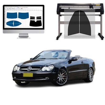 Mercedes CLK 500 Cabrio dal 2003 al 2006 Pellicole Oscuranti Vetri Pre-Tagliate Vetri Neri per Auto Oscuramento vetri in Italia