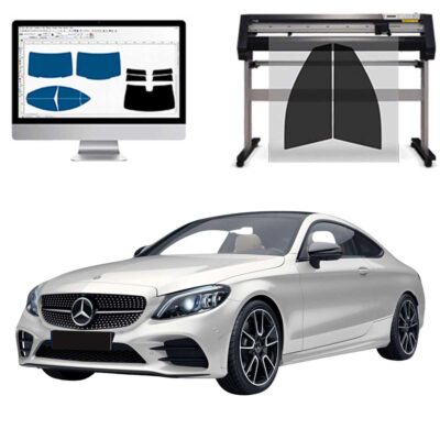 Mercedes Classe C Coupe dal 2018 al 2023 Pellicole Oscuranti Vetri Pre-Tagliate Vetri Neri per Auto Oscuramento vetri in Italia