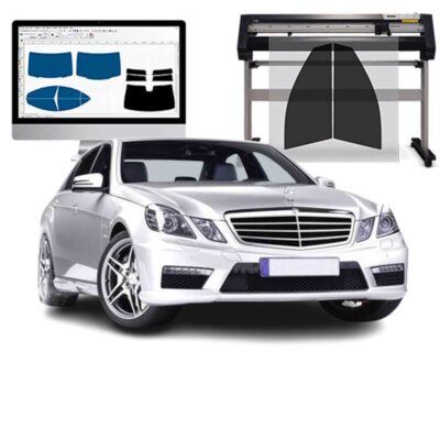 Mercedes Classe E Berlina 63 AMG dal 2011 al 2016 Pellicole Oscuranti Vetri Pre-Tagliate Vetri Neri per Auto Oscuramento vetri in Italia