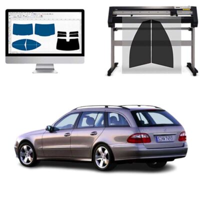 Mercedes Classe E Station Wagon del 2003 al 2004 Pellicole Oscuranti Vetri Pre-Tagliate Vetri Neri per Auto Oscuramento vetri in Italia