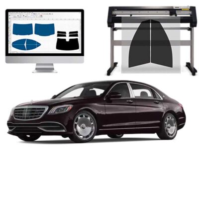 Mercedes Classe S Maybach dal 2016 al 2017 Pellicole Oscuranti Vetri Pre-Tagliate Vetri Neri per Auto Oscuramento vetri in Italia