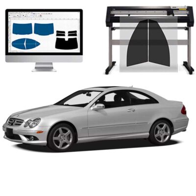 Mercedes Clk Coupe dal 2003 al 2009 Pellicole Oscuranti Vetri Pre-Tagliate Vetri Neri per Auto Oscuramento vetri in Italia