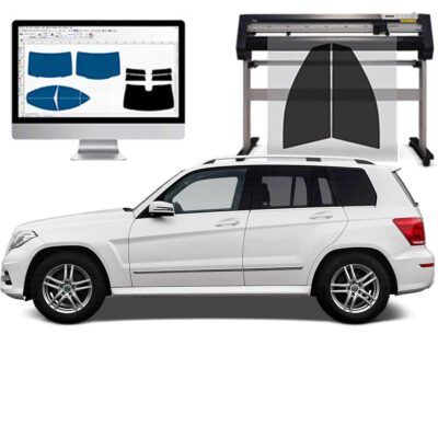 Mercedes GLK dal 2009 al 2011 Pellicole Oscuranti Vetri Pre-Tagliate Vetri Neri per Auto Oscuramento vetri in Italia