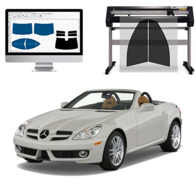 Mercedes SLK 350 dal 2009 al 2012 Pellicole Oscuranti Vetri Pre-Tagliate Vetri Neri per Auto Oscuramento vetri in Italia