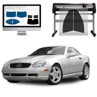Mercedes SLK dal 1996 al 2004 Pellicole Oscuranti Vetri Pre-Tagliate Vetri Neri per Auto Oscuramento vetri in Italia