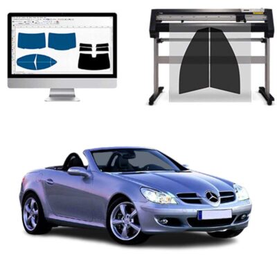 Mercedes Slk Cabrio dal 2005 al 2008 Pellicole Oscuranti Vetri Pre-Tagliate Vetri Neri per Auto Oscuramento vetri in Italia