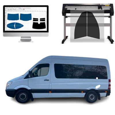 Mercedes Sprinter dal 2010 ad OGGI Pellicole Oscuranti Vetri Pre-Tagliate Vetri Neri per Auto Oscuramento vetri in Italia