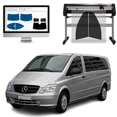 Mercedes Vito Traveliner dal 2004 al 2006 Pellicole Oscuranti Vetri Pre-Tagliate Vetri Neri per Auto Oscuramento vetri in Italia