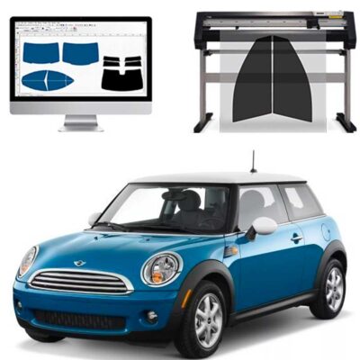 Mini Cooper / S / One / One D / SD dal 2007 al 2013 Pellicole Oscuranti Vetri Pre-Tagliate Vetri Neri per Auto Oscuramento vetri in Italia