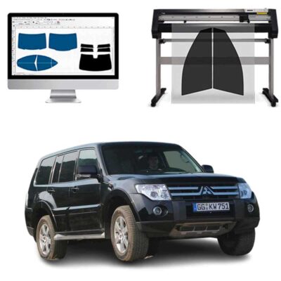 Mitsubishi Pajero 5P dal 2006 al 2019 Pellicole Oscuranti Vetri Pre-Tagliate Vetri Neri per Auto Oscuramento vetri in Italia