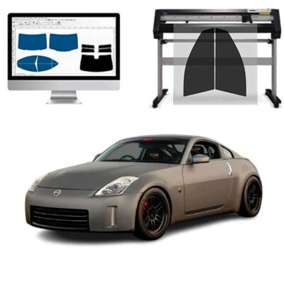 Nissan 350 Z dal 2003 al 2006 Pellicole Oscuranti Vetri Pre-Tagliate Vetri Neri per Auto Oscuramento vetri in Italia