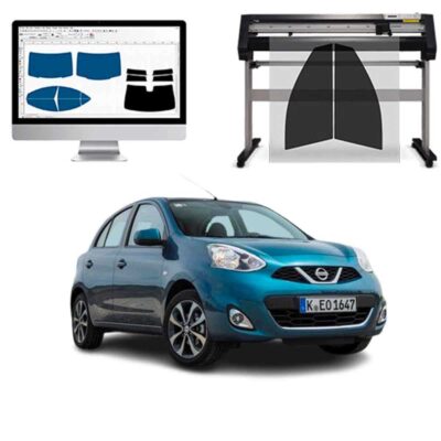 Nissan Micra 5P dal 2010 al 2017 Pellicole Oscuranti Vetri Pre-Tagliate Vetri Neri per Auto Oscuramento vetri in Italia