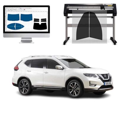Nissan X-Trail dal 2014 al 2021 Pellicole Oscuranti Vetri Pre-Tagliate Vetri Neri per Auto Oscuramento vetri in Italia