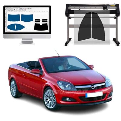 Opel Astra Cabrio dal 2006 al 2011 Pellicole Oscuranti Vetri Pre-Tagliate Vetri Neri per Auto Oscuramento vetri in Italia