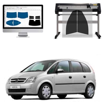 Opel Meriva dal 2003 al 2009 Pellicole Oscuranti Vetri Pre-Tagliate Vetri Neri per Auto Oscuramento vetri in Italia