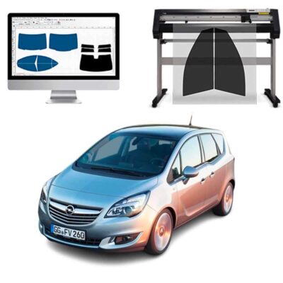 Opel Meriva dal 2010 al 2014 Pellicole Oscuranti Vetri Pre-Tagliate Vetri Neri per Auto Oscuramento vetri in Italia
