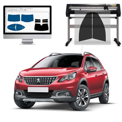 Peugeot 2008 dal 2013 al 2019 Pellicole Oscuranti Vetri Pre-Tagliate Vetri Neri per Auto Oscuramento vetri in Italia