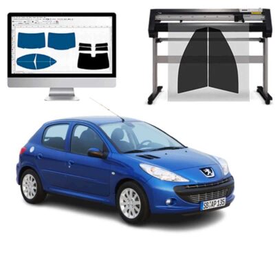 Peugeot 206 5P dal 1999 al 2010 Pellicole Oscuranti Vetri Pre-Tagliate Vetri Neri per Auto Oscuramento vetri in Italia