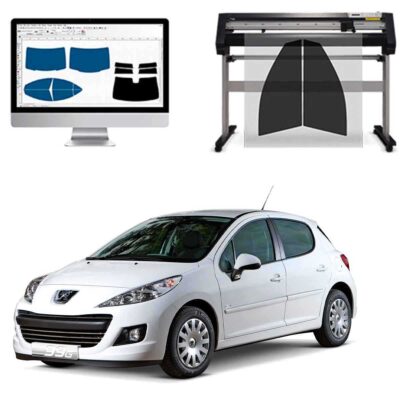 Peugeot 207 5P dal 2006 al 2010 Pellicole Oscuranti Vetri Pre-Tagliate Vetri Neri per Auto Oscuramento vetri in Italia