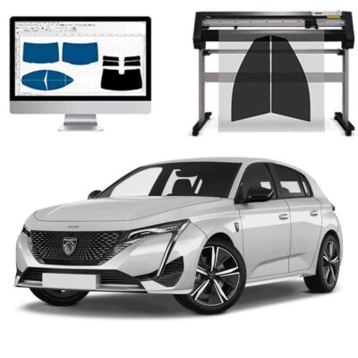 Peugeot 308 5P dal 2022 ad Oggi Pellicole Oscuranti Vetri Pre-Tagliate Vetri Neri per Auto Oscuramento vetri in Italia