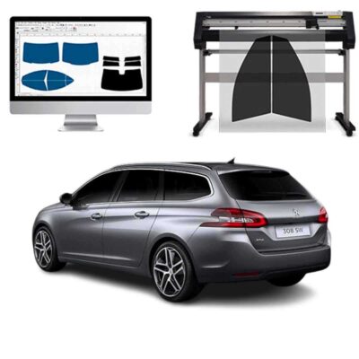 Peugeot 308 Sw dal 2014 al 2021 Pellicole Oscuranti Vetri Pre-Tagliate Vetri Neri per Auto Oscuramento vetri in Italia