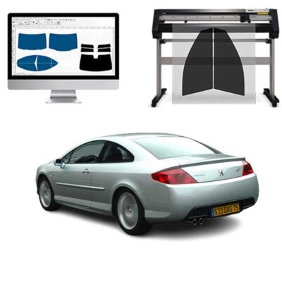 Peugeot 407 Coupe dal 2004 al 2010 Pellicole Oscuranti Vetri Pre-Tagliate Vetri Neri per Auto Oscuramento vetri in Italia