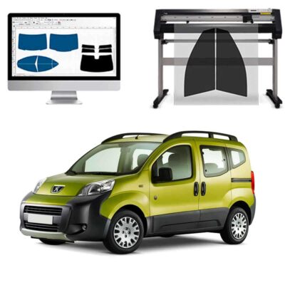 Peugeot Bipper dal 2008 al 2016 Pellicole Oscuranti Vetri Pre-Tagliate Vetri Neri per Auto Oscuramento vetri in Italia