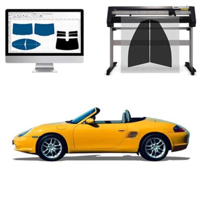 Porsche Boxster dal 1996 al 2004 Pellicole Oscuranti Vetri Pre-Tagliate Vetri Neri per Auto Oscuramento vetri in Italia