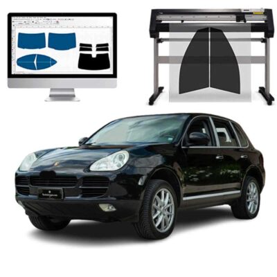 Porsche Cayenne dal 2003 al 2010 Pellicole Oscuranti Vetri Pre-Tagliate Vetri Neri per Auto Oscuramento vetri in Italia