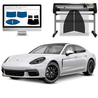 Porsche Panamera dal 2017 a Oggi Pellicole Oscuranti Vetri Pre-Tagliate Vetri Neri per Auto Oscuramento vetri in Italia