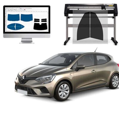 Renault Clio 5P 2019 al 2024 Pellicole Oscuranti Vetri Pre-Tagliate Vetri Neri per Auto Oscuramento vetri in Italia