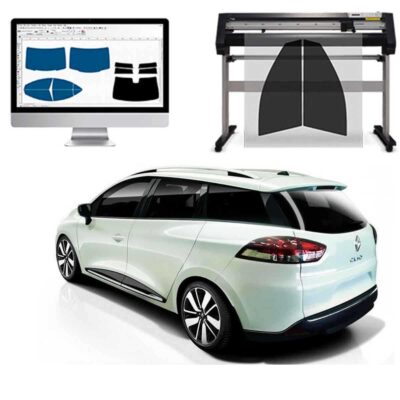 Renault Clio Sw dal 2013 al 2020 Pellicole Oscuranti Vetri Pre-Tagliate Vetri Neri per Auto Oscuramento vetri in Italia