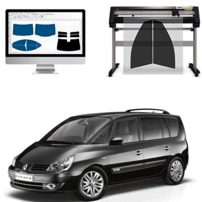 Renault Espace dal 2003 al 2007 Pellicole Oscuranti Vetri Pre-Tagliate Vetri Neri per Auto Oscuramento vetri in Italia