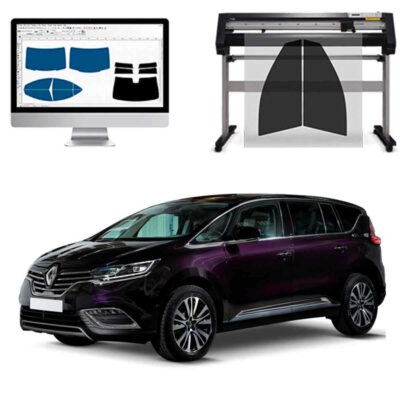 Renault Espace dal 2016 a Oggi Pellicole Oscuranti Vetri Pre-Tagliate Vetri Neri per Auto Oscuramento vetri in Italia
