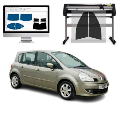 Renault Grand Modus dal 2004 al 2009 Pellicole Oscuranti Vetri Pre-Tagliate Vetri Neri per Auto Oscuramento vetri in Italia