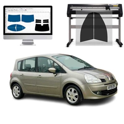 Renault Grand Modus dal 2008 al 2012 Pellicole Oscuranti Vetri Pre-Tagliate Vetri Neri per Auto Oscuramento vetri in Italia