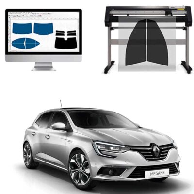 Renault Megane 5P dal 2015 a Oggi Pellicole Oscuranti Vetri Pre-Tagliate Vetri Neri per Auto Oscuramento vetri in Italia
