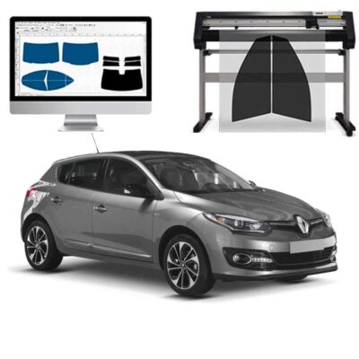 Renault Megane dal 2009 al 2016 Pellicole Oscuranti Vetri Pre-Tagliate Vetri Neri per Auto Oscuramento vetri in Italia