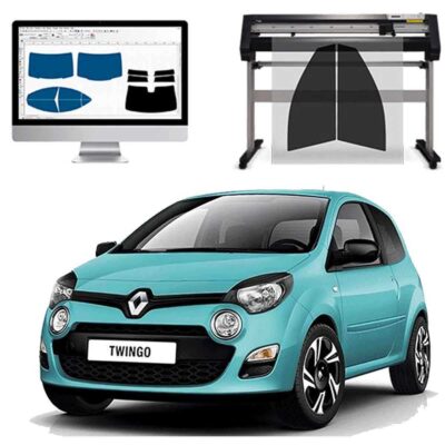 Renault Twingo 3P dal 2015 al 2024 Pellicole Oscuranti Vetri Pre-Tagliate Vetri Neri per Auto Oscuramento vetri in Italia