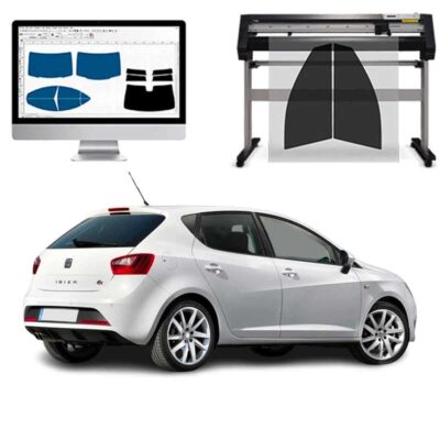 Seat Ibiza 5P dal 2008 al 2016 Pellicole Oscuranti Vetri Pre-Tagliate Vetri Neri per Auto Oscuramento vetri in Italia