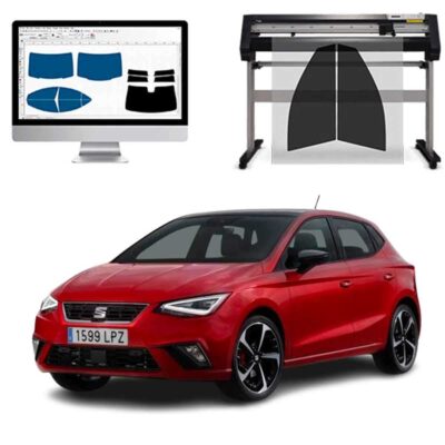 Seat Ibiza 5P dal 2017 al 2024 Pellicole Oscuranti Vetri Pre-Tagliate Vetri Neri per Auto Oscuramento vetri in Italia