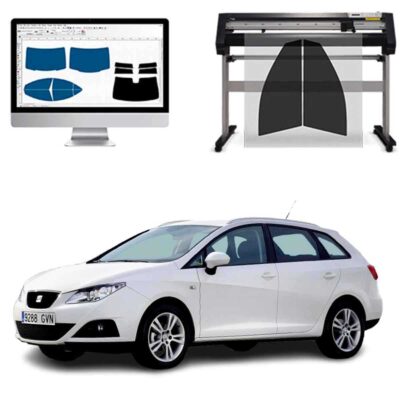 Seat Ibiza ST dal 2010 al 2012 Pellicole Oscuranti Vetri Pre-Tagliate Vetri Neri per Auto Oscuramento vetri in Italia