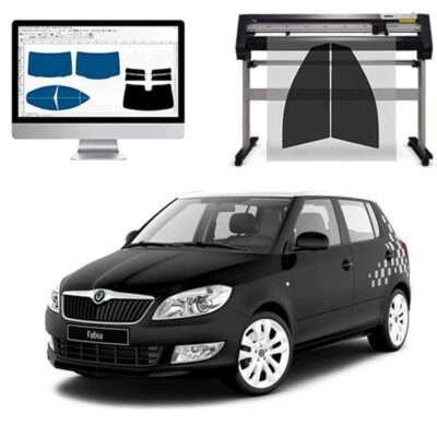 Skoda Fabia 5P dal 2007 al 2014 Pellicole Oscuranti Vetri Pre-Tagliate Vetri Neri per Auto Oscuramento vetri in Italia