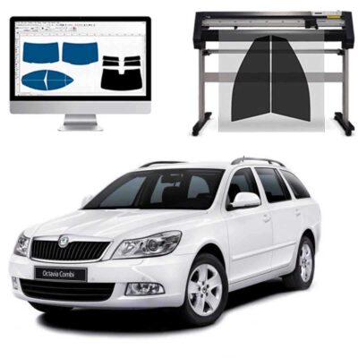 Skoda Octavia Sw dal 2008 al 2014 Pellicole Oscuranti Vetri Pre-Tagliate Vetri Neri per Auto Oscuramento vetri in Italia