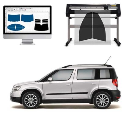 Skoda Yeti dal 2009 al 2017 Pellicole Oscuranti Vetri Pre-Tagliate Vetri Neri per Auto Oscuramento vetri in Italia