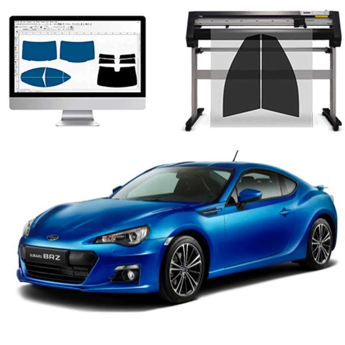 Subaru BRZ dal 2012 al 2020 Pellicole Oscuranti Vetri Pre-Tagliate Vetri Neri per Auto Oscuramento vetri in Italia