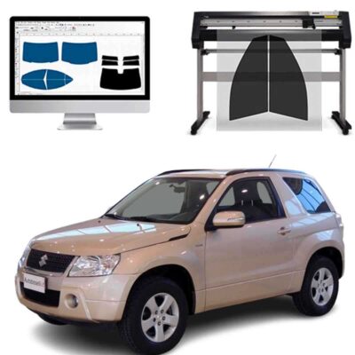 Suzuki Grand Vitara 3P dal 2006 al 2010 Pellicole Oscuranti Vetri Pre-Tagliate Vetri Neri per Auto Oscuramento vetri in Italia