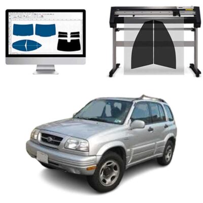 Suzuki Grand Vitara 5P dal 1999 al 2005 Pellicole Oscuranti Vetri Pre-Tagliate Vetri Neri per Auto Oscuramento vetri in Italia