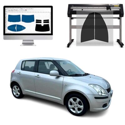 Suzuki Swift 3P dal 2005 al 2009 Pellicole Oscuranti Vetri Pre-Tagliate Vetri Neri per Auto Oscuramento vetri in Italia